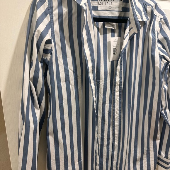 NWT Frank & Eileen blue and white button up - Picture 4 of 7